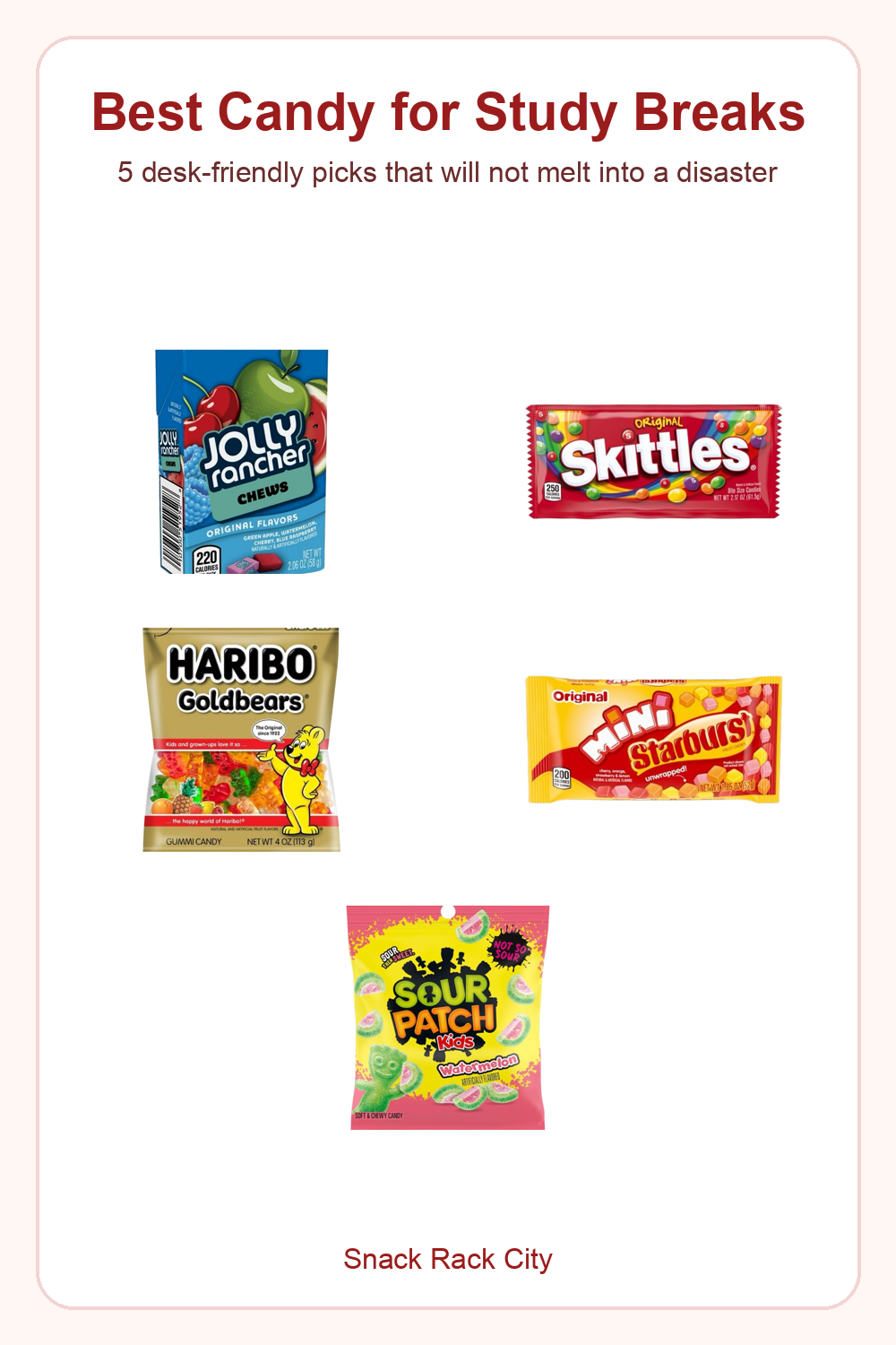 Best Candy for Study Breaks Pinterest image