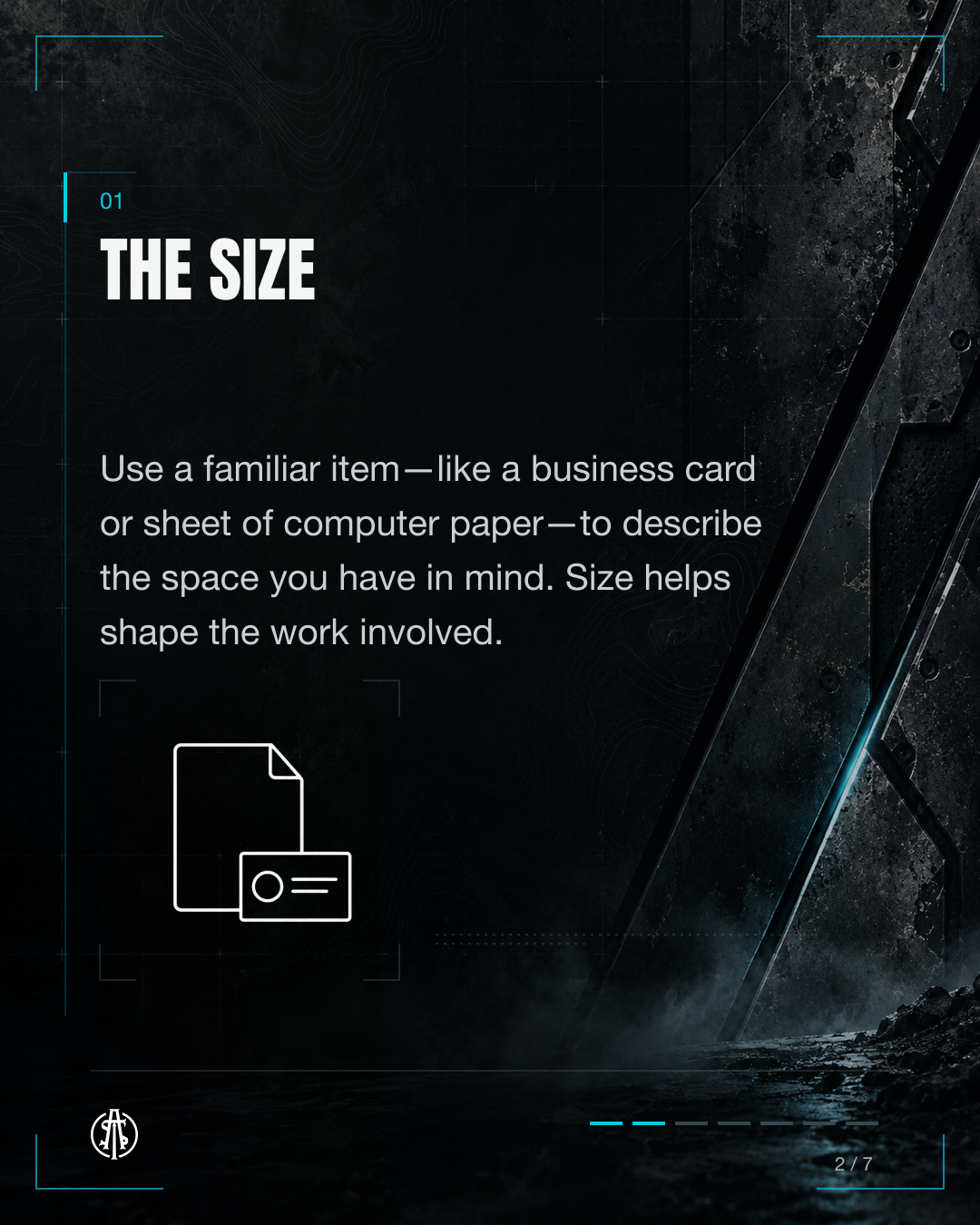 Describe tattoo size with a business card or sheet of computer paper.