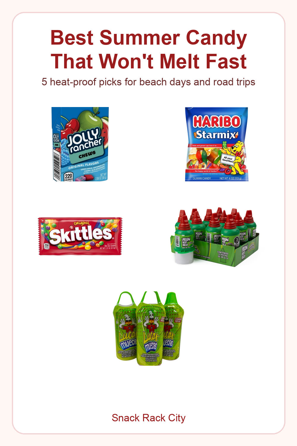 Best Summer Candy That Won't Melt Fast Pinterest image