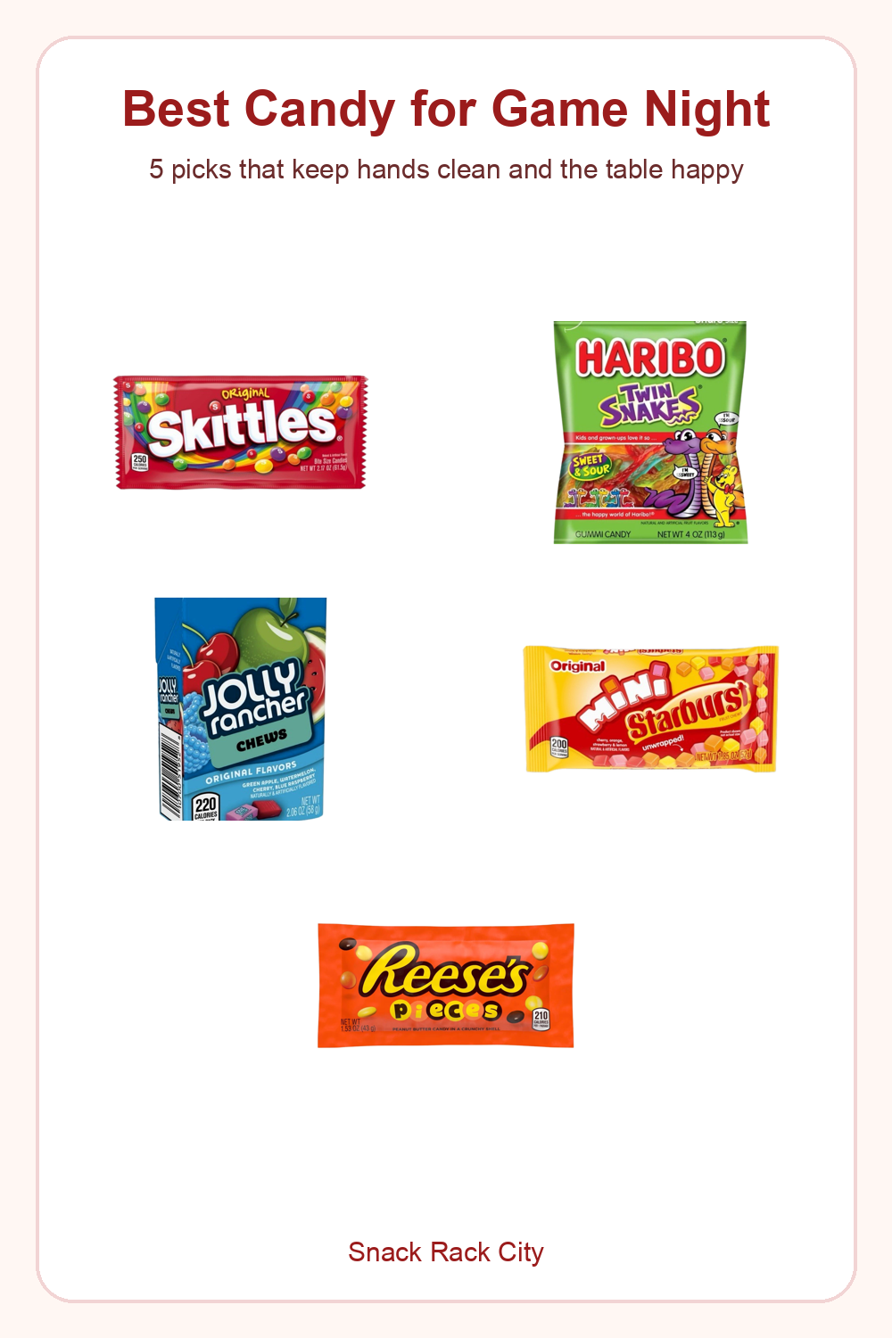 Best Candy for Game Night Pinterest image