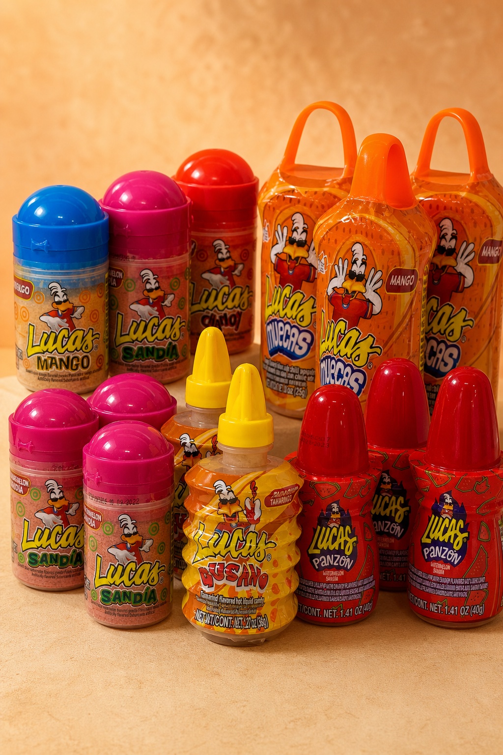 Pinterest image for Lucas Candy Formats Explained: Powder, Dip, and Squeeze