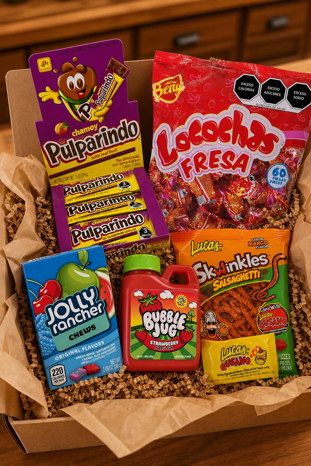 Pinterest image for How to Pack a Candy Care Package Without Crushed Snacks
