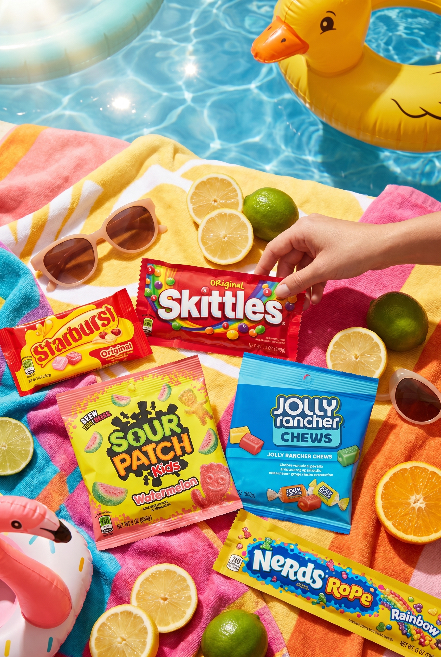 Pool Party Candy Pinterest image