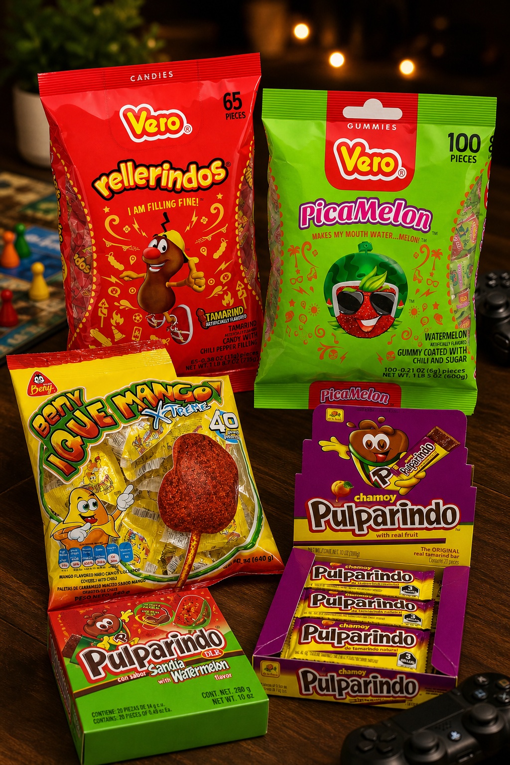 Pinterest image for Game Night Candy That Won't Wreck Cards or Controllers
