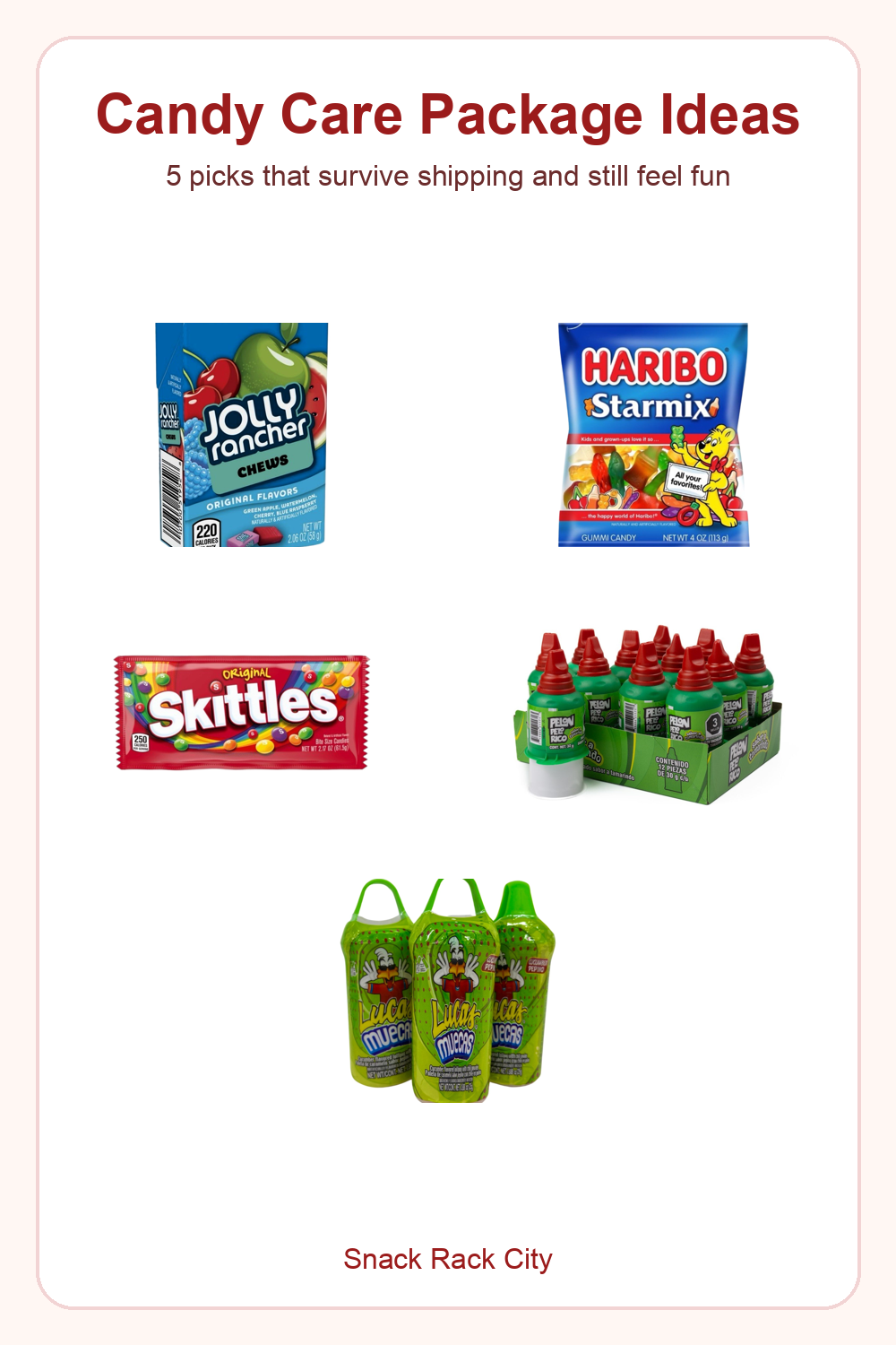 Candy Care Package Ideas Pinterest image