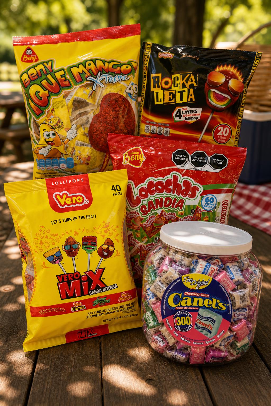 Pinterest image for Outdoor Summer Candy Picks for Heat, Sharing, Cleanup